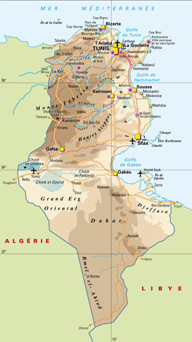 carte Tunisie
